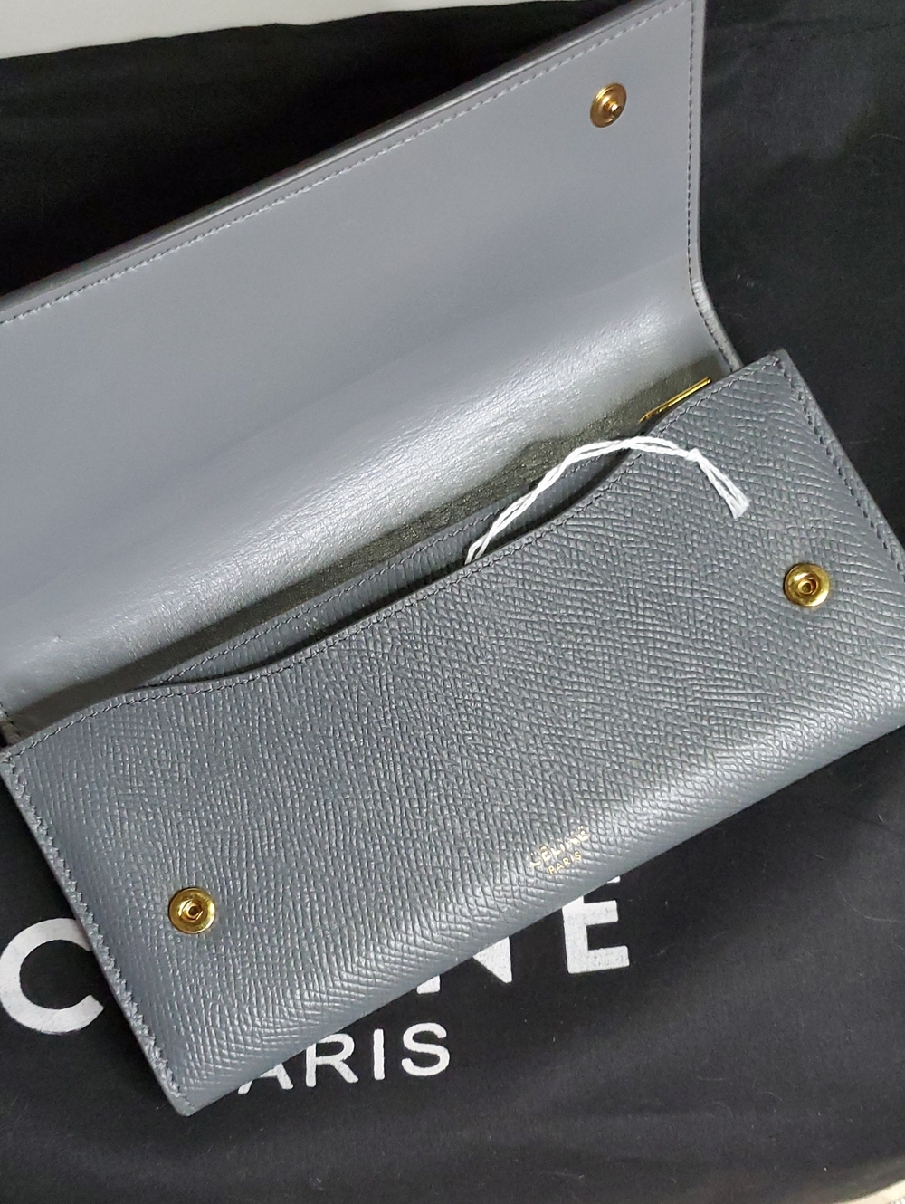 Celine GrLeather Long Wallet - Sleek Organizer Gorgeous Conditions No Calls Offs - Picture 6 of 16